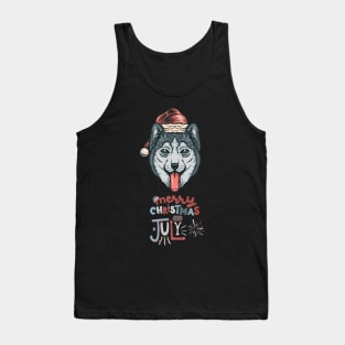 Christmas In July-Christmas Husky Tank Top